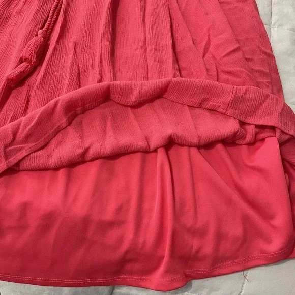 Torrid Mini Gauze Lace-Up Skater Swing Dress Womens 1X Long Bell Sleeve … - Picture 5 of 8